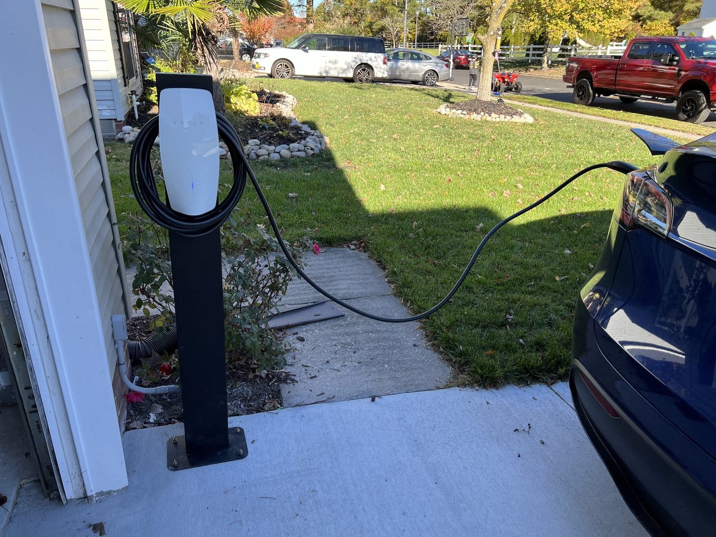 Home Level 2 EV charger for Tesla
