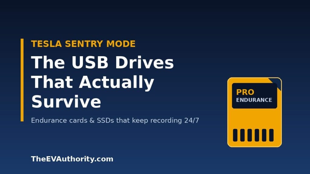 An endurance microSD card, the fix when your Tesla USB drive keeps failing in Sentry Mode